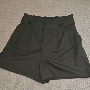 Banana Republic Black High Waist Tailored Shorts (0029)